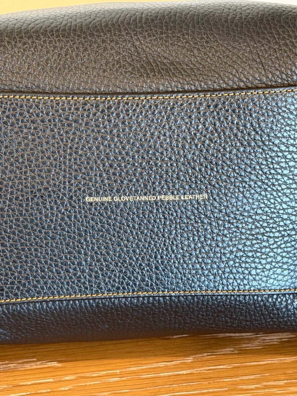 Coach Rogue 25 in Black Glovetanned Pebble Leather with Mustard Suede Lining - Picture 7 of 14
